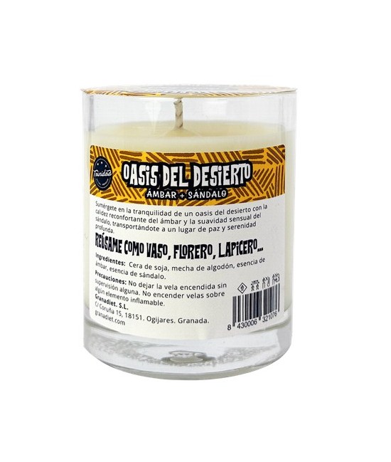 TRI.VELA VASO OASIS DEL DESIERTO 200 ML.
