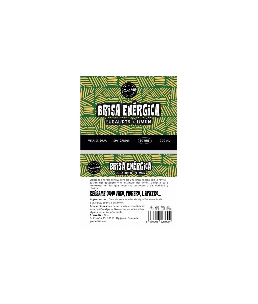 TRI.VELA VASO BRISA ENERGETICA 200 ML.