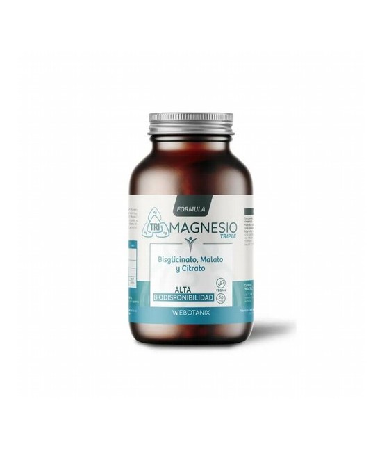 Triple Magnesio Fórmula es un complemento alimenticio a base de magnesio con alta biodisponibilidad y vitamina B6. La sinergia 