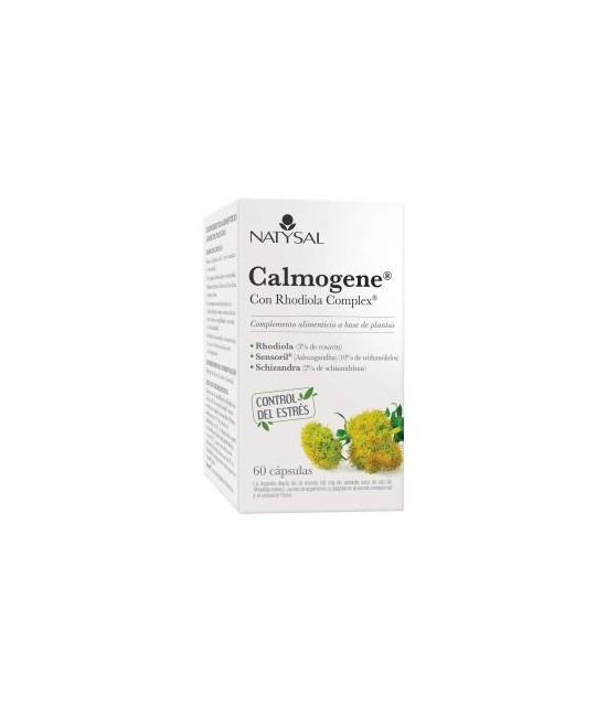 Calmogene con Rhodiola Complex es un complemento alimenticio con una innovadora combinación de extractos estandarizados de tres