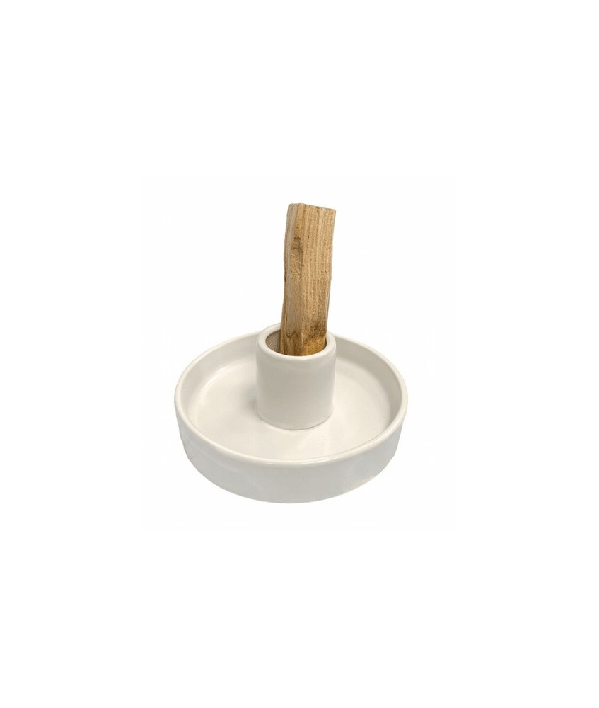 Diámetro: 10,50 cm

Altura: 5cm

Diámetro del hogar: 3,50 cm

Material: Cerámica

color blanco