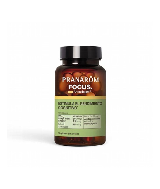 Diseñado para ayudar a estimular el rendimiento cognitivo y físico, Aromaboost FOCUS ofrece un apoyo duradero para mejorar la m