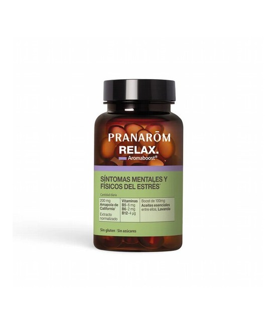 Diseñado para ayudar en la gestión del estrés ocasional, Aromaboost RELAX ofrece una solución duradera para apoyar los signos m