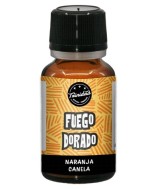 El calor vibrante de la naranja
se mezcla con la especia
envolvente de la canela,
creando un fuego dorado que
ilumina con p