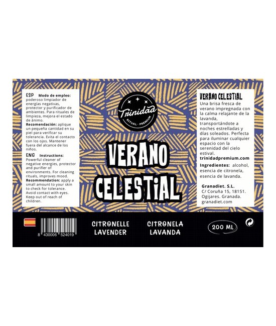 TRI.AGUA VERANO CELESTIAL 200 ML.