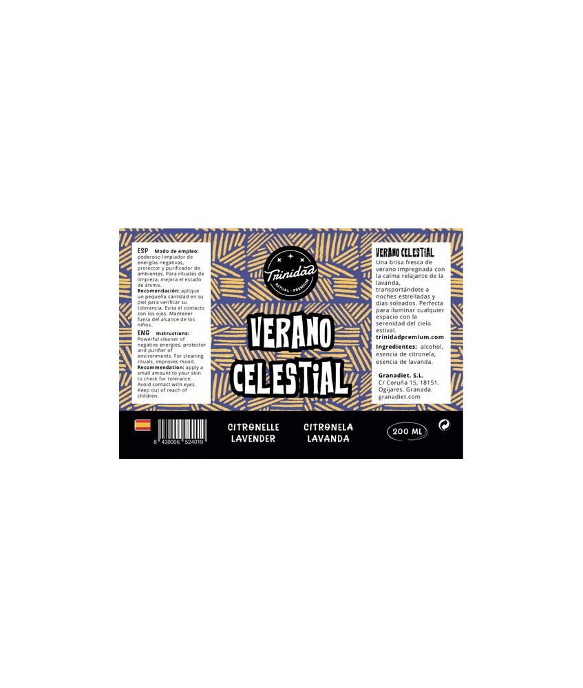 TRI.AGUA VERANO CELESTIAL 200 ML.