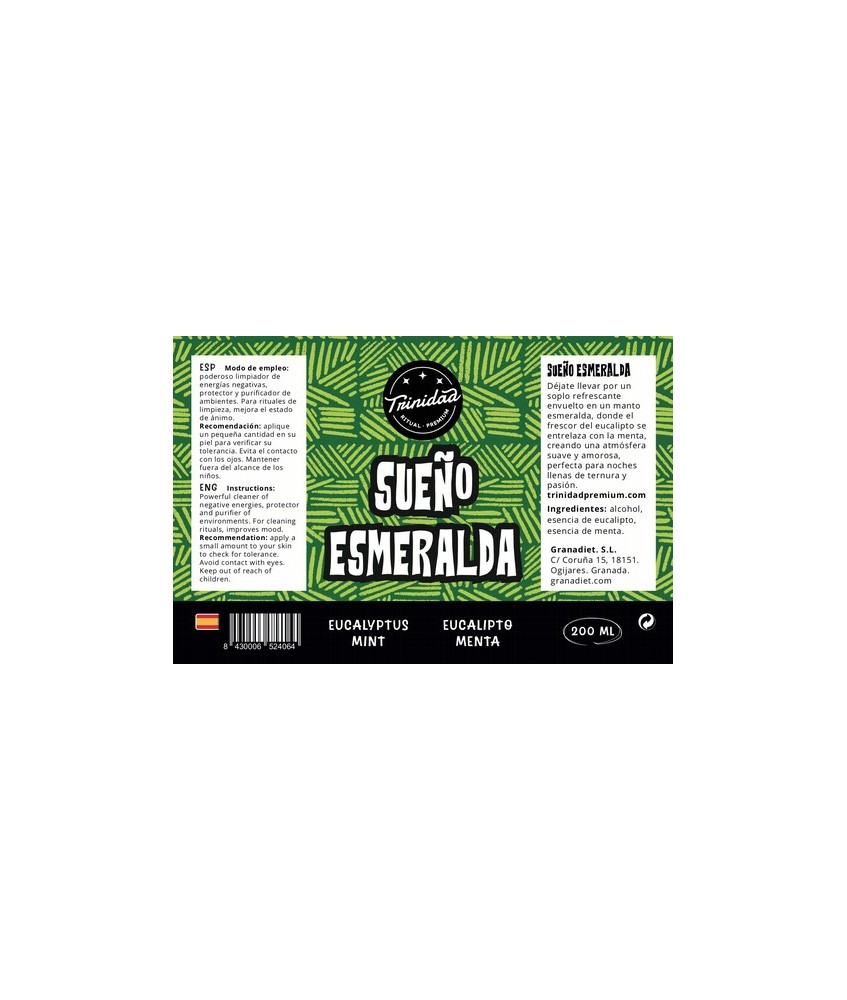 TRI.AGUA SUEÑO ESMERALDA 200 ML.