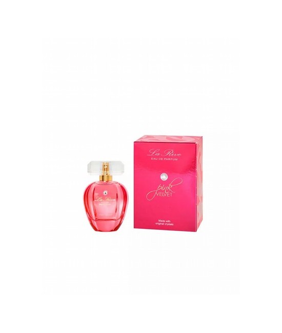 Eau de Parfum PINK VELVET. Imagina todo lo que te trae alegría y la emoción de las hermosas emociones en la vida y envuélvete e