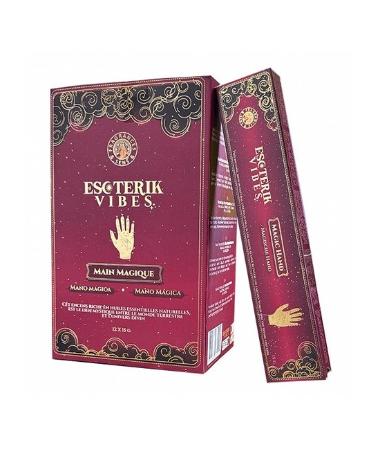 Caja de 12 paquetes de 15g
MANO MÁGICA : Inspirada en la energía de las manos que crean, sanan y manifiestan. Su aroma excepci