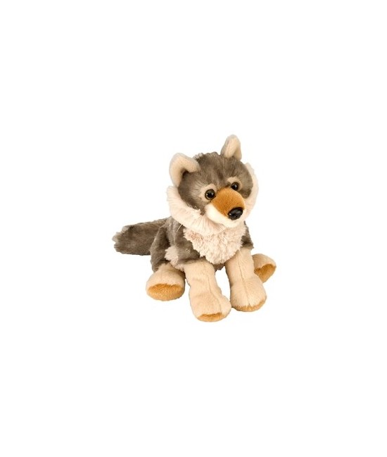 Lleva el espíritu de la naturaleza a tu hogar con el Cuddlekins Mini Wolf de Wild Republic. Este adorable animal de peluche cap