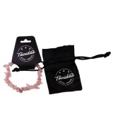 TRI.PULSERA CUARZO ROSA CHIP