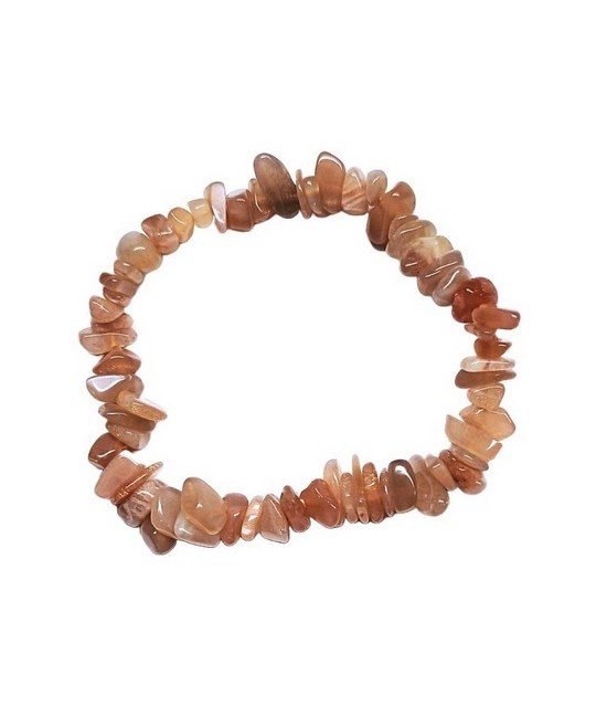 Pulsera en piedra chip pulida de Piedra Sol.
