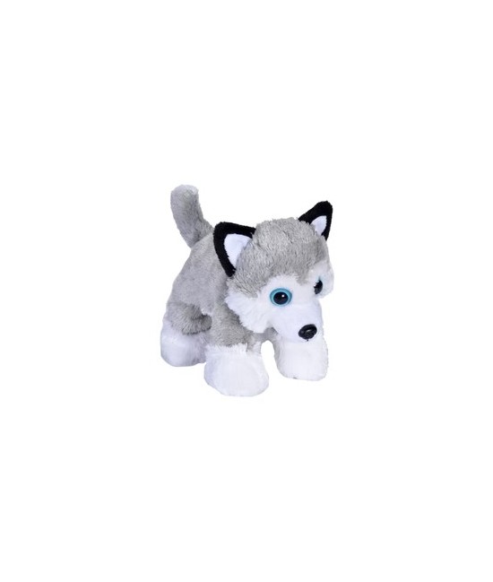 Experimente la alegría del Hug'Ems Mini Husky! Este simpático animal de peluche de Wild Republic está elaborado teniendo en cue