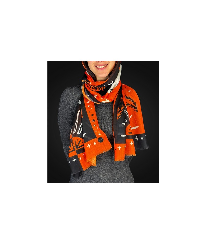 TRI.PASHMINA SOL LUNA BICOLOR 180X60 CM.