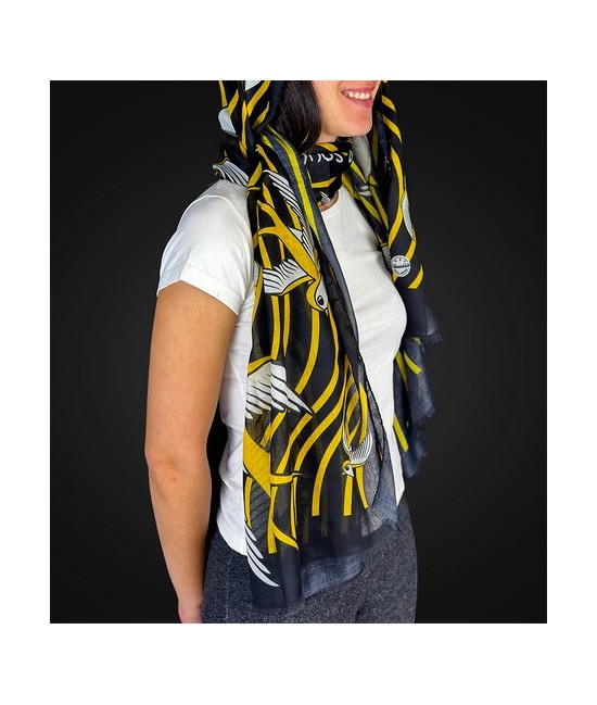 TRI.PASHMINA GOLONDRINA 180X60 CM.