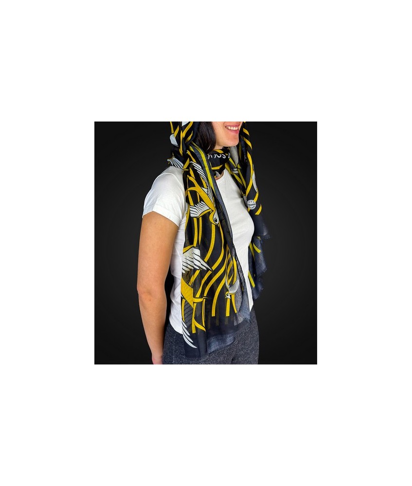TRI.PASHMINA GOLONDRINA 180X60 CM.