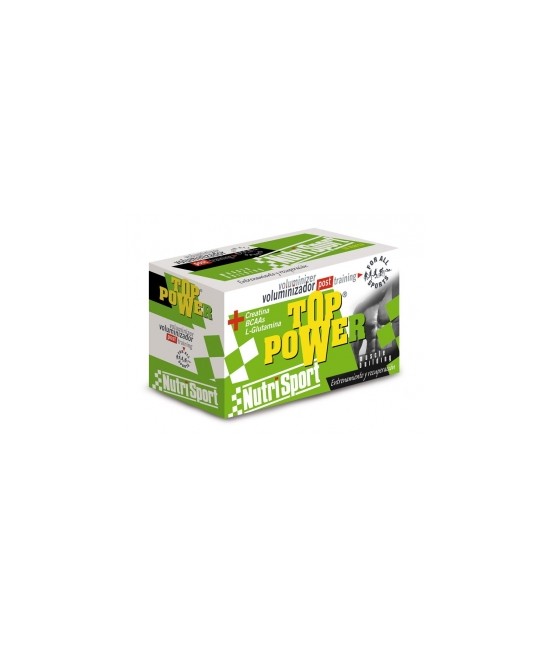 TOP POWER es la óptima combinación de proteínas de suero de leche + Aminoácidos Ramificados, con Acido Lipoico + Minerales y Vi