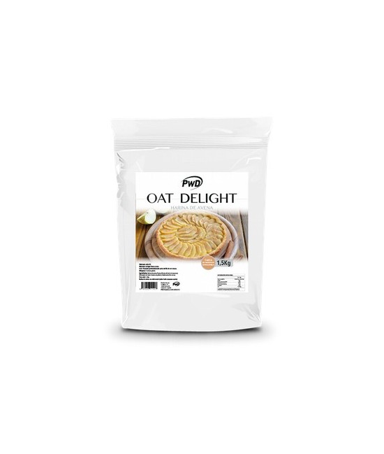 OAT DELIGHT es harina de avena especialmente cuidada por su composición, aroma y textura. La variante con aromas está edulcorad
