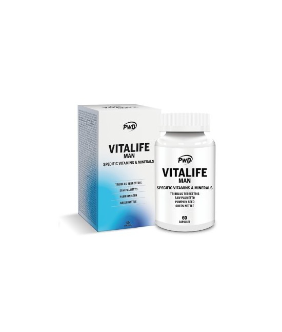 PW.VITALIFE MAN VITMINAS MINERALES 60 CAPS.