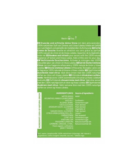 WE.GEL DUCHA CREMOSO CITRONELA REFRESH 400 ML.