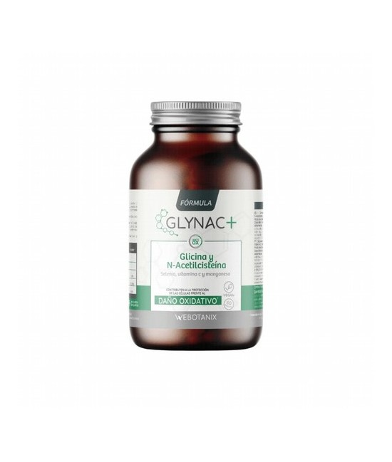Detalles de GlyNAC+ WeBotanix
¿Qué es GlyNAC+? Glynac es un complemento alimenticio con N-acetilcisteína (NAC) y glicina, dos 