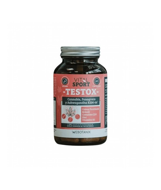 TESTOX es un complemento alimenticio formulado con ingredientes naturales que contribuyen al mantenimiento de los niveles de te