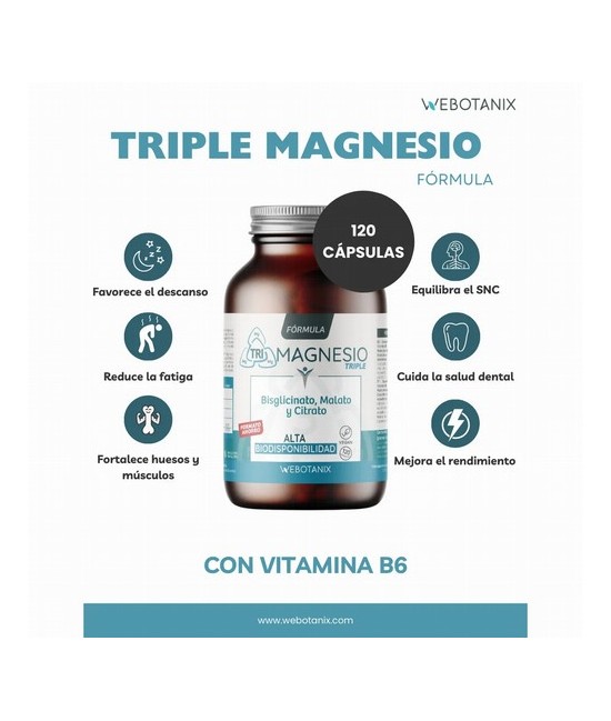BO.TRIPLE MAGNESIO 120 CAPS.