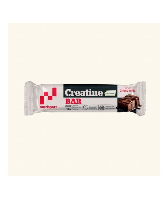 Las nuevas Creatine Bar de Nutrisport tienen 3,5 gramos de Creatina monohidrato con el sello Creapure® y 13 gramos de proteína.