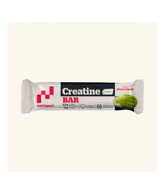 Las nuevas Creatine Bar de Nutrisport tienen 3,5 gramos de Creatina monohidrato con el sello Creapure® y 13 gramos de proteína.