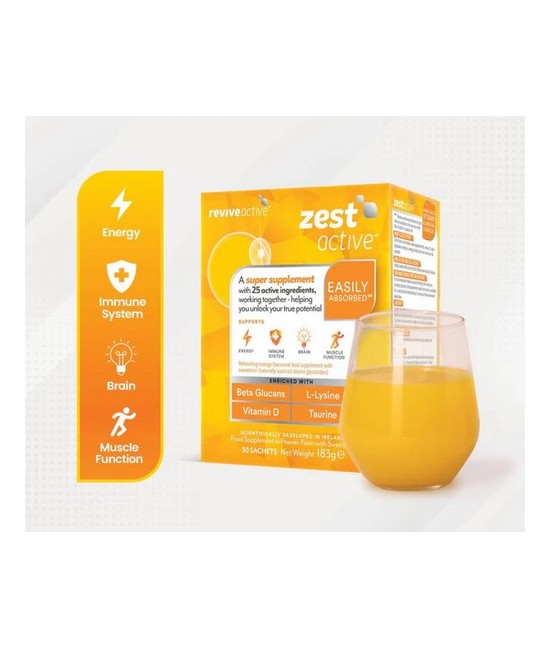 RA.ZEST ACTIVE NARANJA 30 SOBRES