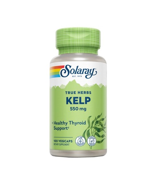 Kelp-100 VegCaps. Apto para veganos.
Contenido medio (por VegCap)
Kelp (Laminaria spp.)

550

mg

Ácido Fólico

400
