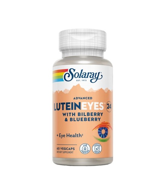 Advanced Lutein eyes 24 mg- 60 cápsulas. Apta para veganos.
Contenido medio (por VegCap)
Mezcla Lutein Eyes 

   (hojas d
