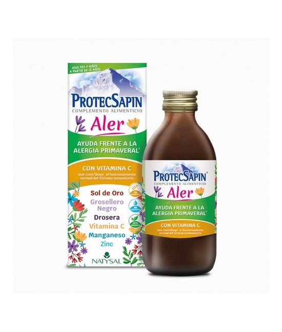 ProtecSapin® Aler. AYUDA FRENTE A LA ALERGIA PRIMAVERAL*. CON VITAMINA C que contribuye al funcionamiento normal del Sistemas I