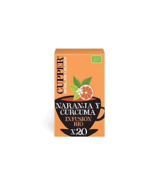 
INFUSION GOLDEN BIO, 20 BOLSAS
Ref. 604040

Ingredientes: honeybush* (arbusto de miel") 42%, cúrcuma* 20%, cáscara de nara
