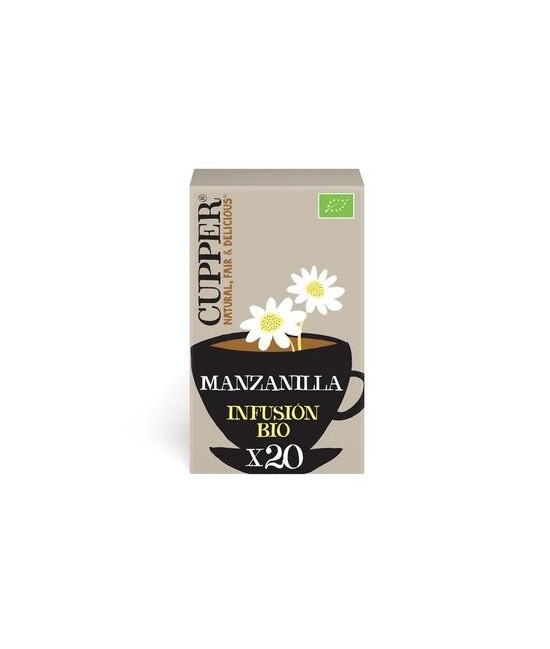 
INFUSION DE MANZANILLA BIO, 20 BOLSAS
Ref. 604043

Ingredientes: manzanilla*.
. (*)=De cultivo ecológico.