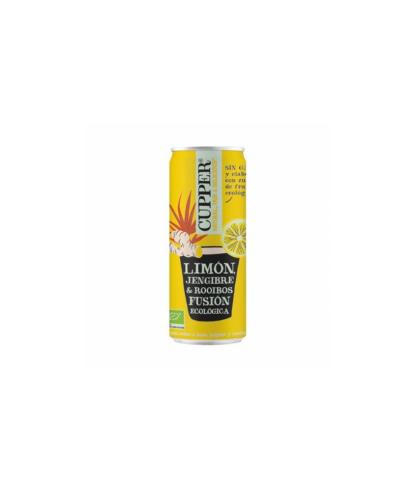 
BEBIDA DE JENGIBRE, LIMON Y ROOIBOS, 250 ml
Ref. 604115

Ingredientes: agua, zumo de fruta a partir de concentrado* (manza