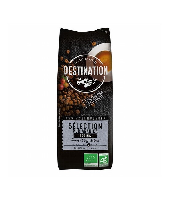 CAFE EN GRANO SELECCION 100% ARABICA BIO, 250 g
Ref. 609011

Ingredientes: café* arábica puro en grano de tueste natural.
.
