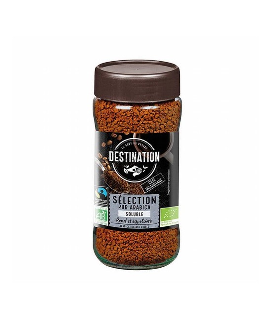 CAFE SOLUBLE ARABICA BIO, 100 g
Ref. 609042

Ingredientes: café* soluble granulado.
. (*)=De cultivo ecológico.