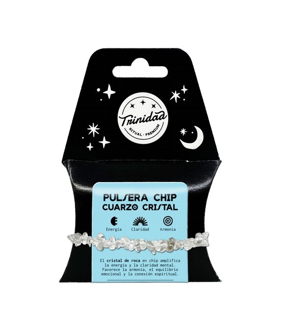 TRI.PULSERA CUARZO CRISTAL CHIP
