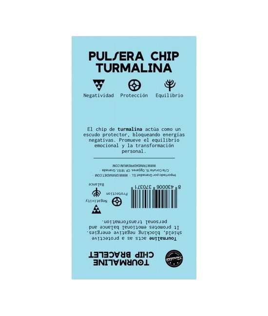 TRI.PULSERA TURMALINA CHIP