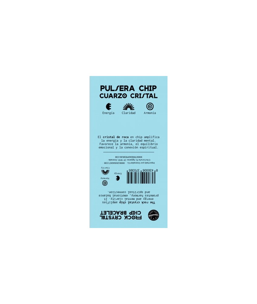 TRI.PULSERA CUARZO CRISTAL CHIP