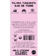 TRI.PULSERA TURQUENITA OJO TIGRE CHARMS BOLA 8 MM.