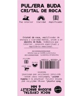 TRI.PULSERA CRISTAL ROCA BUDA 6 MM.