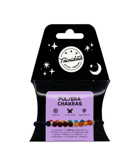 TRI.PULSERA CHAKRAS 6 MM.