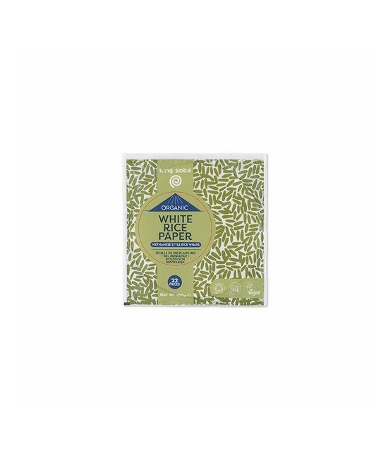 PAPEL DE ARROZ SIN GLUTEN BIO, 200 g
Ref. 130159

Ingredientes: arroz blanco* 98%, almidón de tapioca*, sal. Puede contener 
