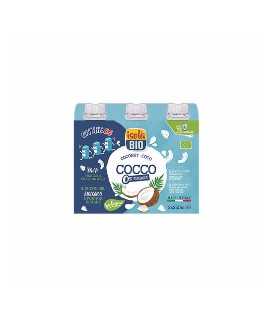 
PACK BEBIDA VEGETAL DE COCO ON THE GO BIO, 250 ml X 3
Ref. 605066

Ingredientes: agua, coco* 4,8%, almidón de arroz*, esta