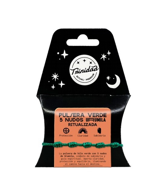TRI.PULSERA 5 NUDOS HILO VERDE URUMILA