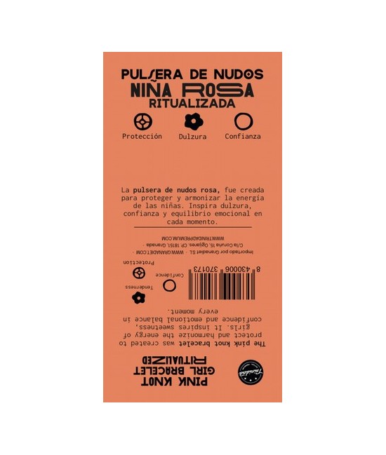 TRI.PULSERA 5 NUDOS NIÑA ROSA