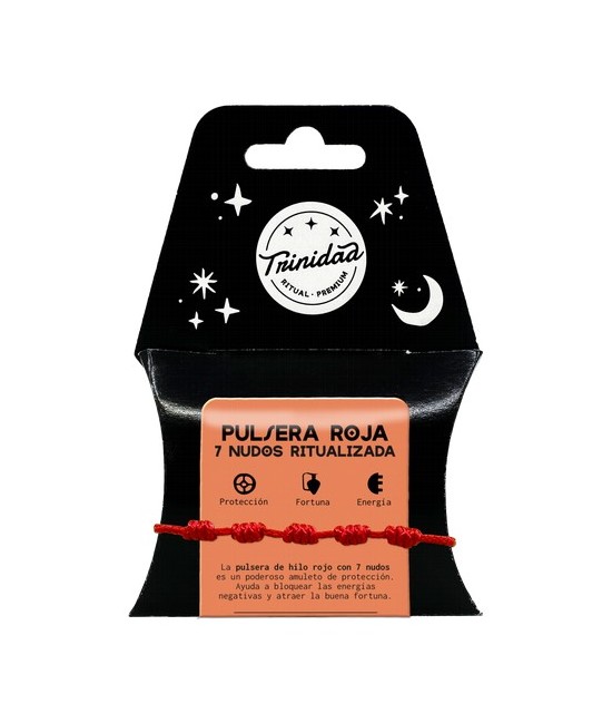 TRI.PULSERA 7 NUDOS ROJA