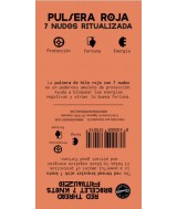 TRI.PULSERA 7 NUDOS ROJA
